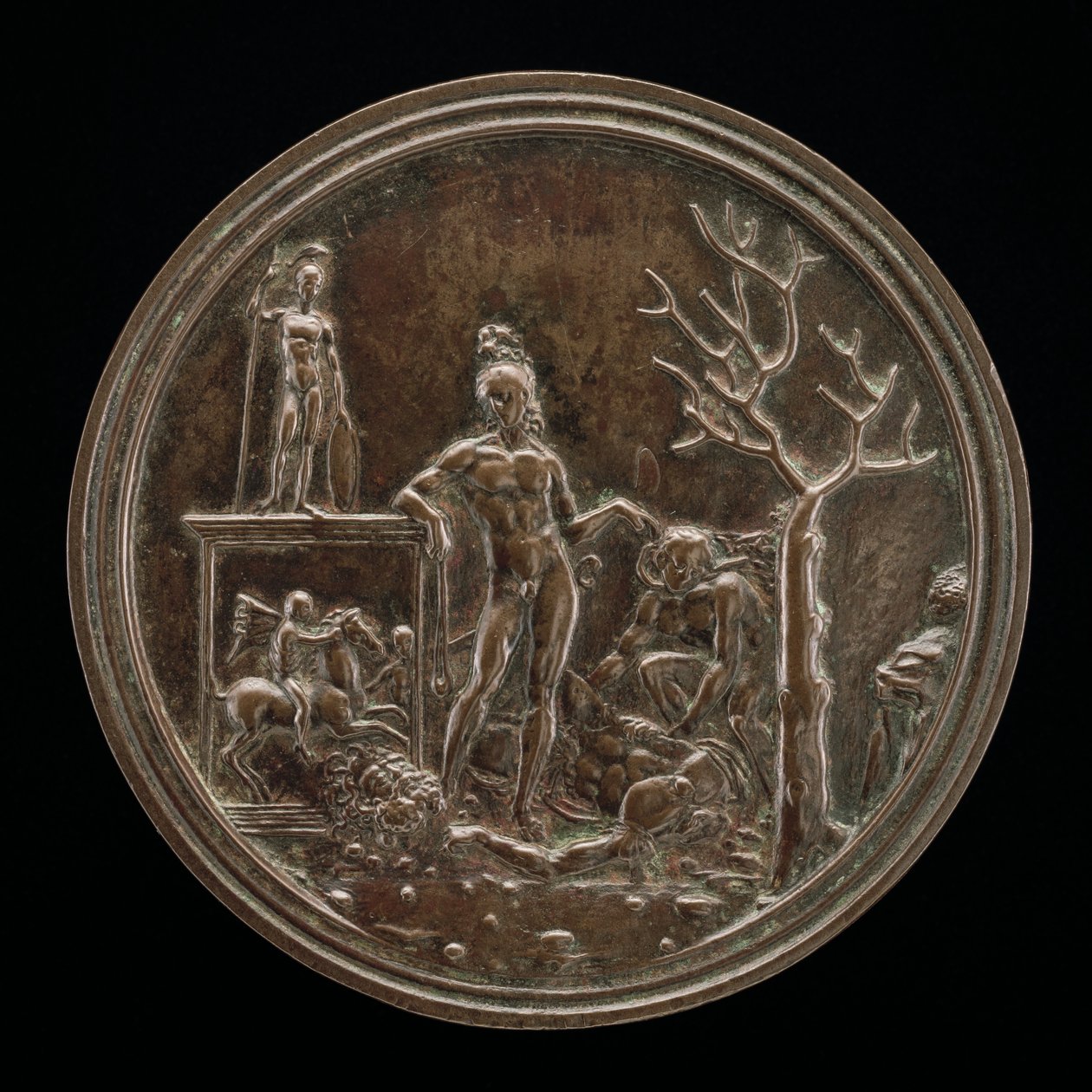 Daavid voitti Goljatin, 1507 tai ennen. tekijältä Moderno