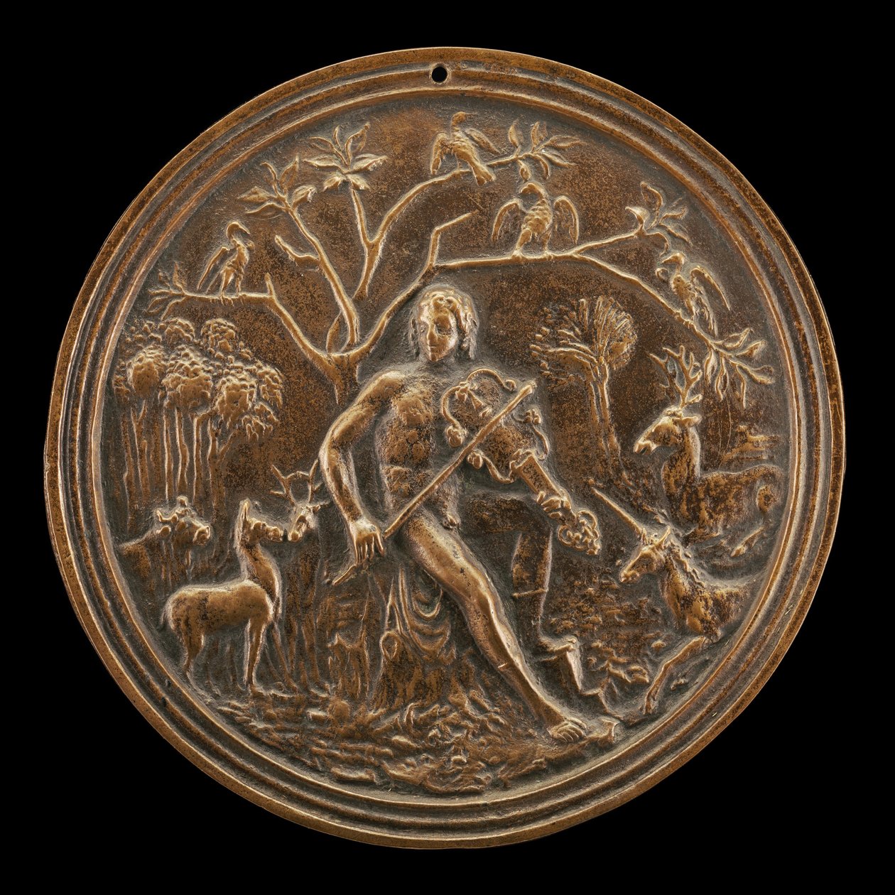 Orpheus hurmaamassa peltojen petoja, 1400-luvun loppu - 1500-luvun alku. tekijältä Moderno