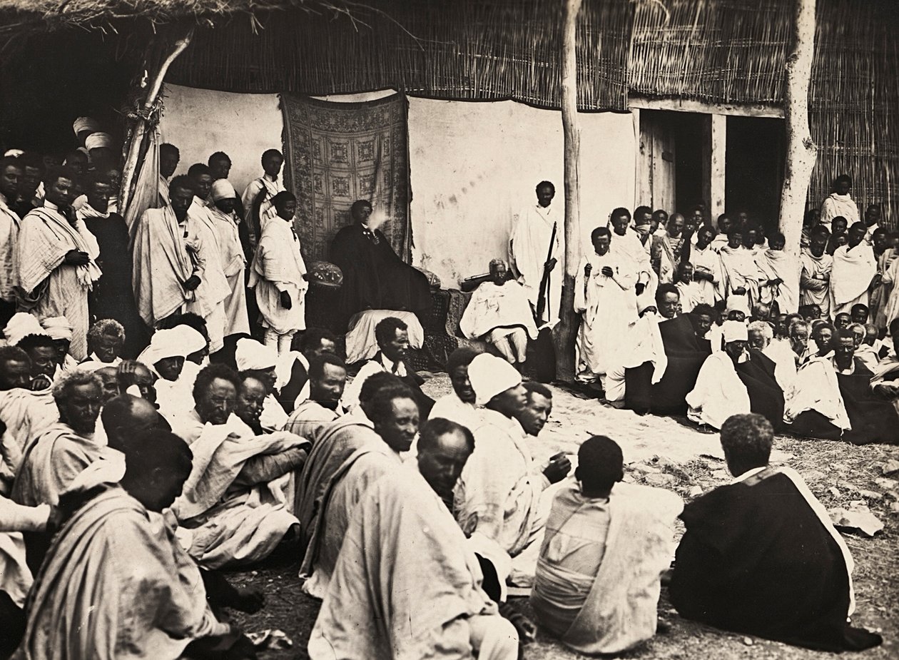 Imperiumin rakentaminen fasistisella aikakaudella: Abessinian tuomioistuin, 09.05.1936 (m/v kuva) tekijältä Modestino Baldinetti