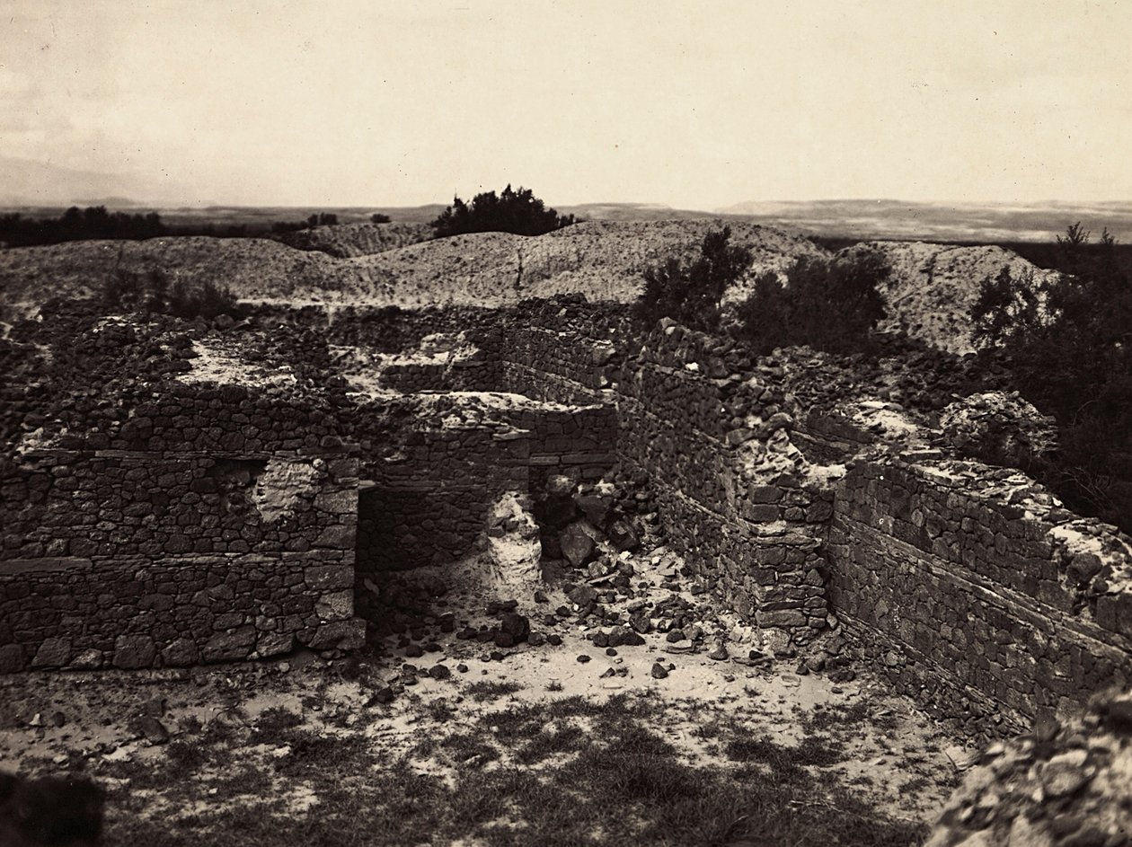Imperiumin rakentaminen fasistisella aikakaudella: Auringon temppelin Axumin rauniot Adulisissa, 9.5.1936 (b/w kuva) tekijältä Modestino Baldinetti