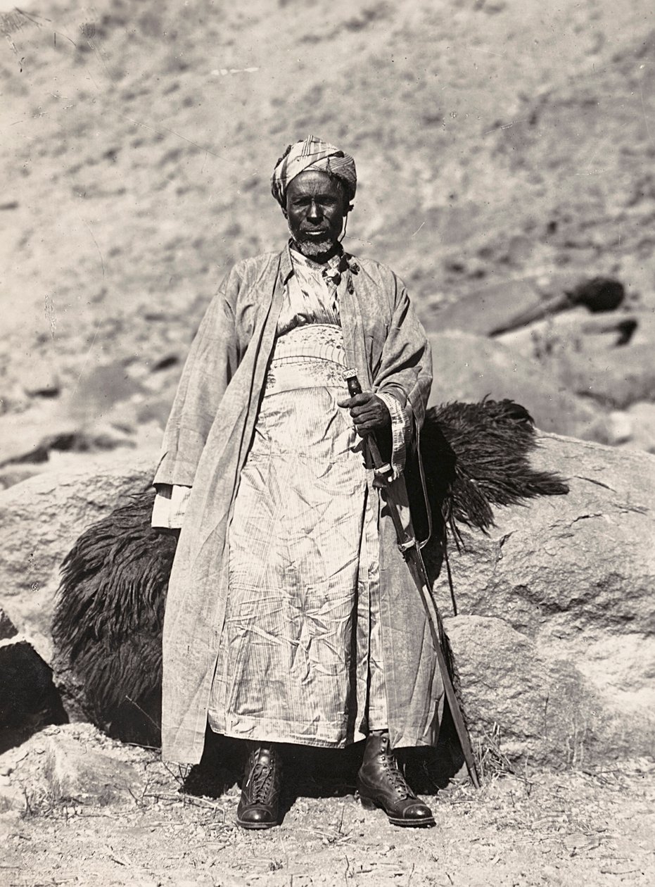 "Imperiumin rakentaminen" fasistisella aikakaudella: muslimipäällikkö, 9.5.1936 (m/v kuva) tekijältä Modestino Baldinetti