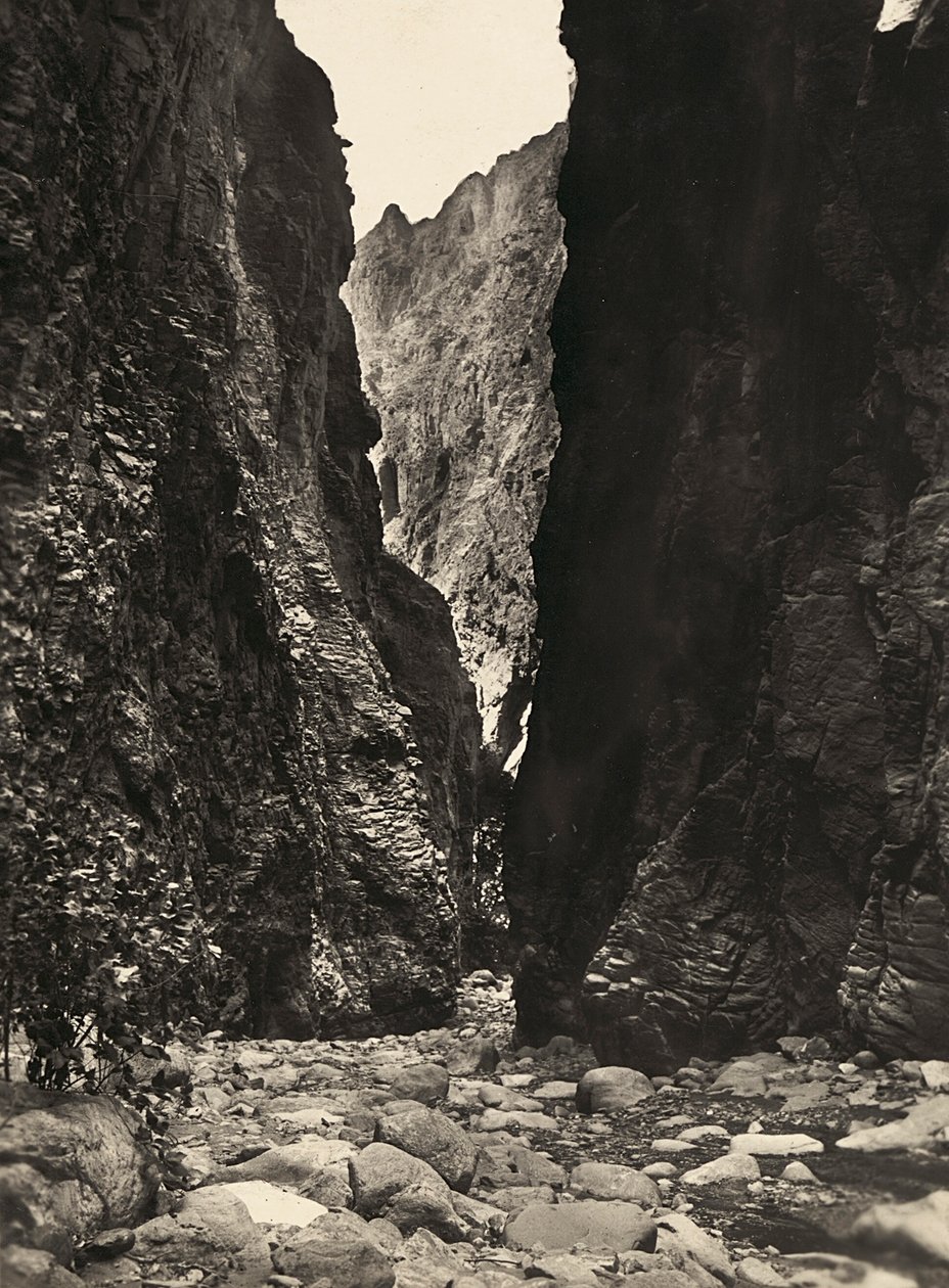 Imperiumin rakentaminen fasismin aikana: Endelin rotko, 09/05/1936 (s/w-kuva) tekijältä Modestino Baldinetti