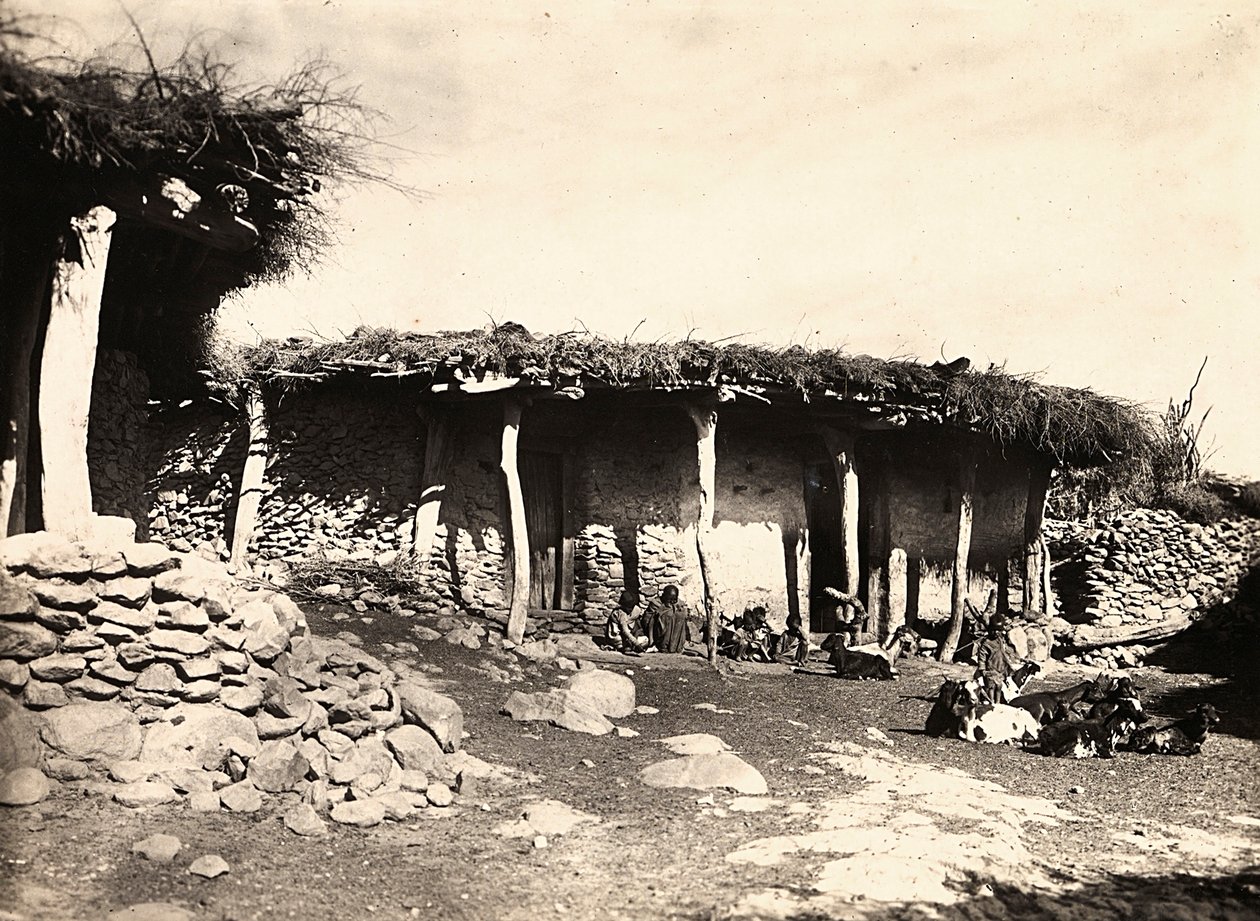 Imperiumin rakentaminen fasistisella aikakaudella: Abessinialainen talo Edmòssa, 09.5.1936 (mv/v kuva) tekijältä Modestino Baldinetti
