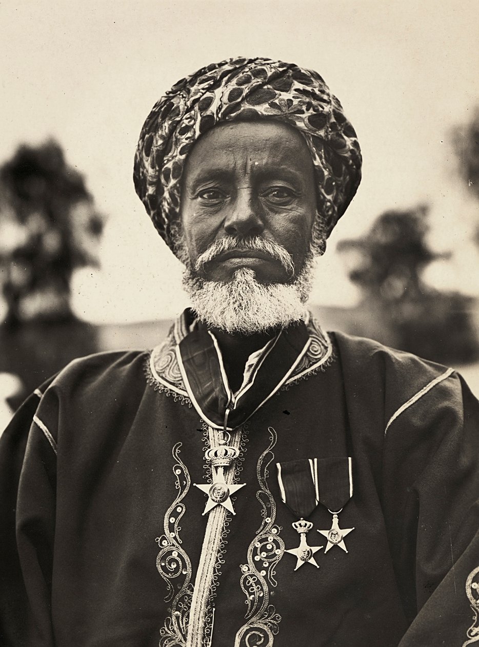 "Imperiumin rakentaminen" fasistisella aikakaudella: Habab-heimon päällikkö, 9.5.1936 (m/v kuva) tekijältä Modestino Baldinetti
