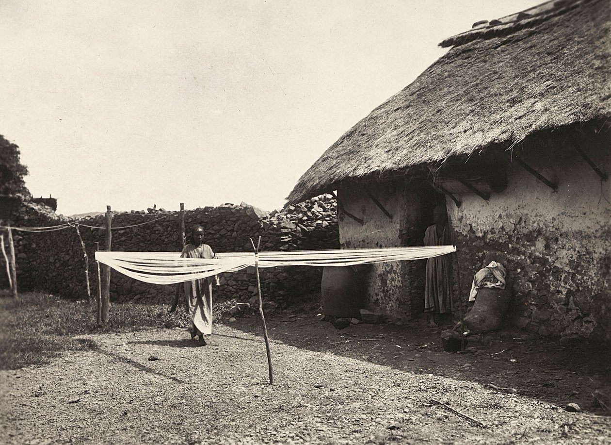 Imperiumin rakentaminen fasistisella aikakaudella: kudontavalmistelut, 9.5.1936 (mv/v kuva) tekijältä Modestino Baldinetti