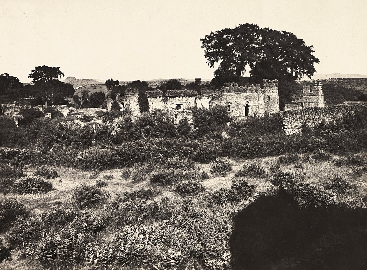 Imperiumin rakentaminen fasistisella aikakaudella: Kuningas Fasiladasin linna Gondarissa, Etiopiassa, 9.5.1936 (m/v kuva) tekijältä Modestino Baldinetti