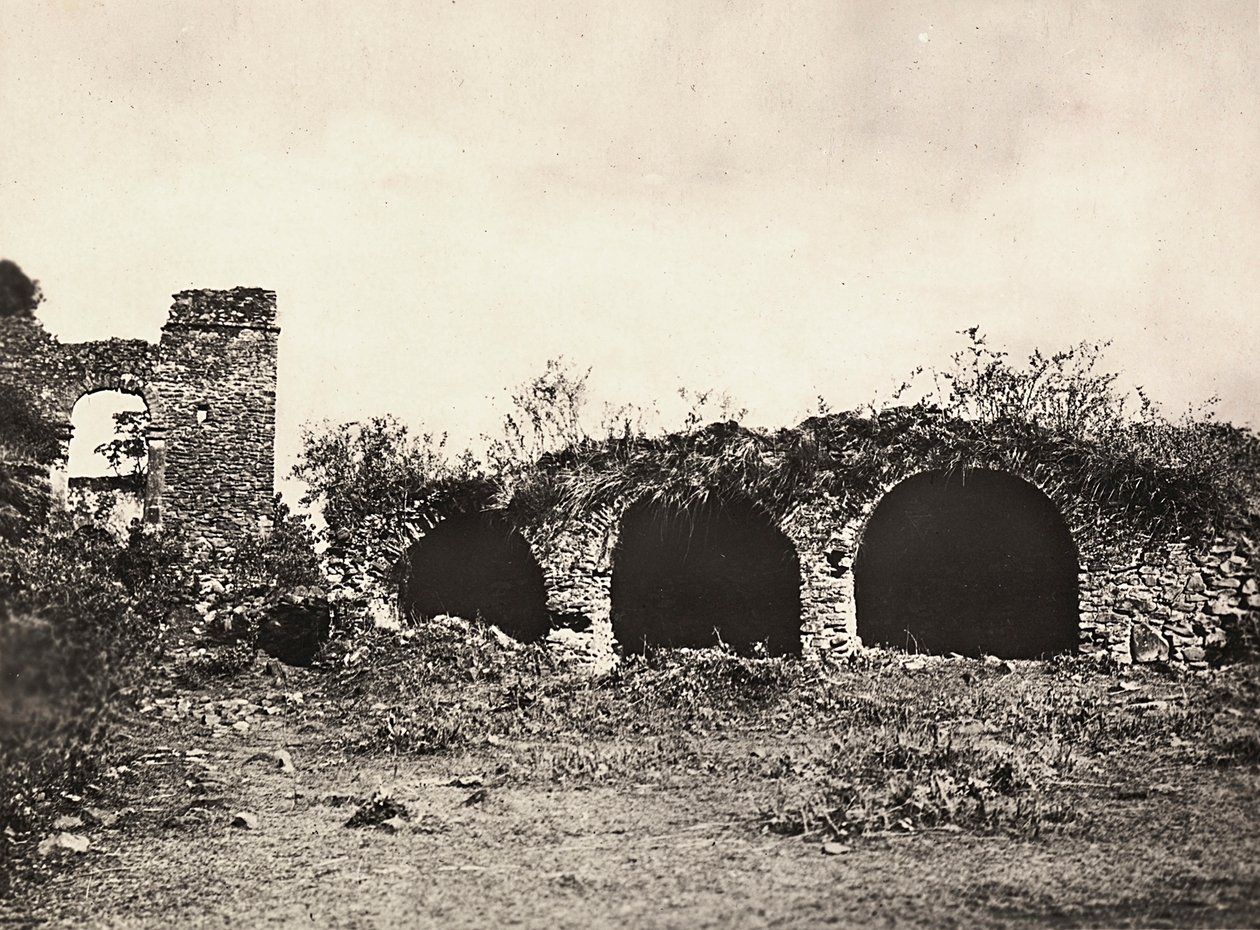 Imperiumin rakentaminen fasistisella aikakaudella: leijonien oja kuningas Fasiladasin linnassa Gondarissa, Etiopiassa, 9.5.1936 (mv/v kuva) tekijältä Modestino Baldinetti