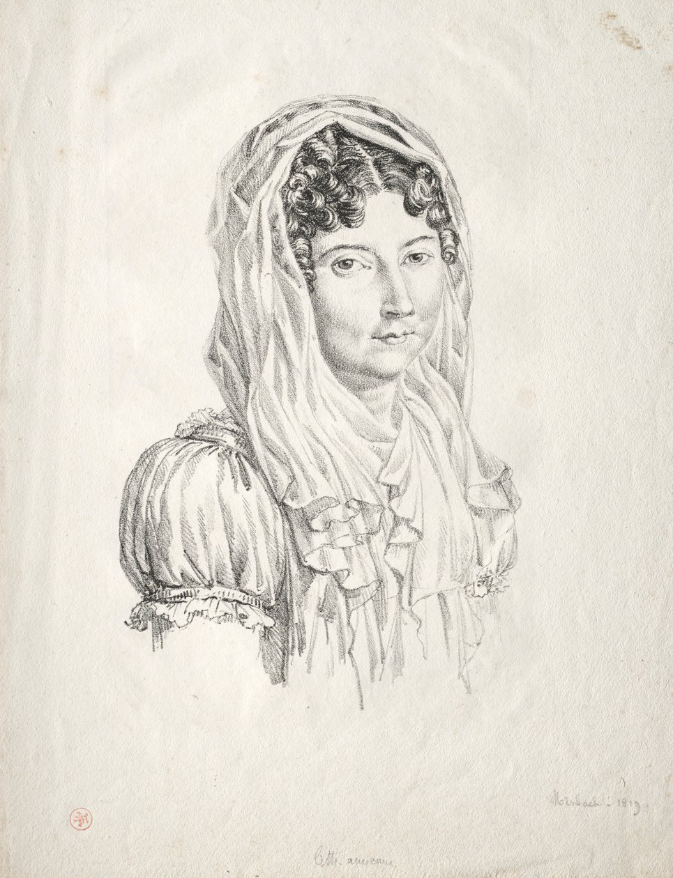 Naisen muotokuva, 1819. tekijältä Moisbach