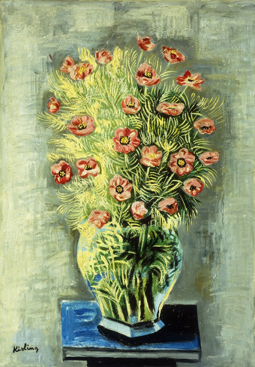 Unikkokimppu; Bouquet de Pavots (Unikkokimppu) tekijältä Moise Kisling