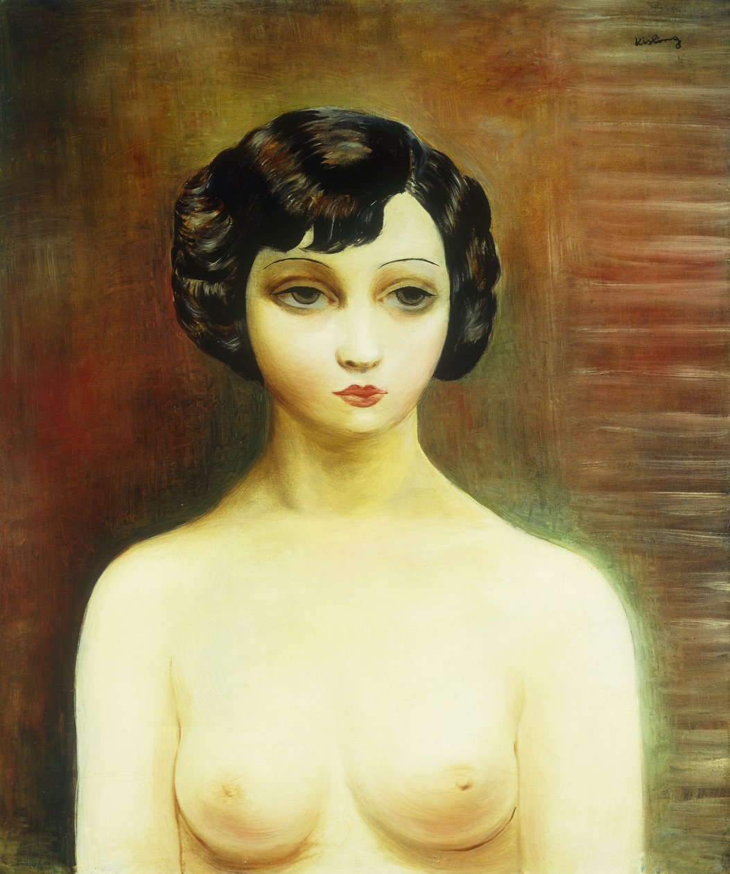 Nuoren naisen rintakuva; Buste de Jeune Femme tekijältä Moise Kisling