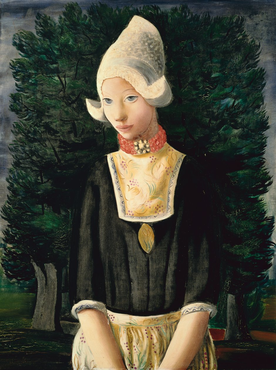 Hollantilainen nainen (öljy kankaalle) tekijältä Moise Kisling