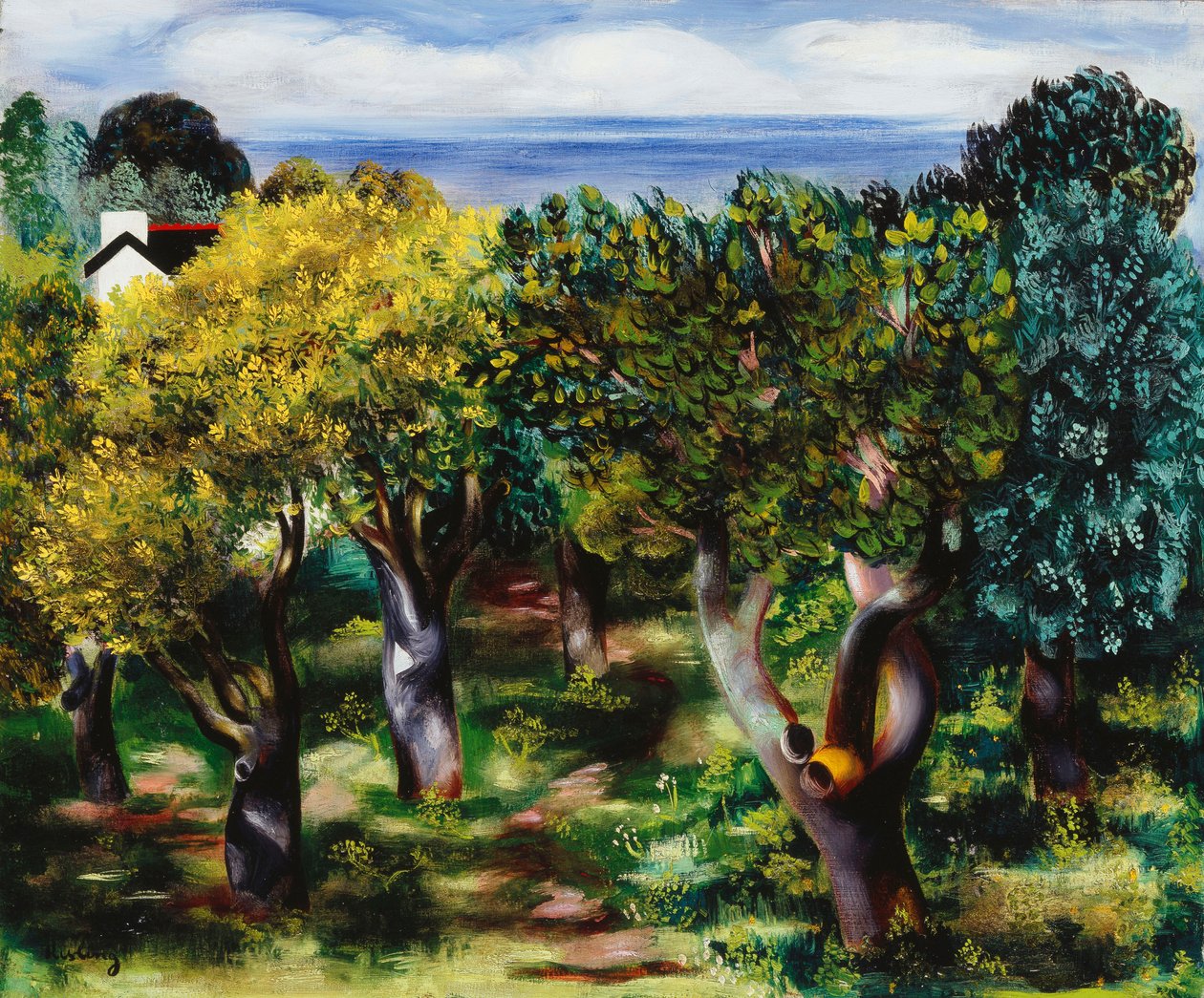Sanaryn maisema; Paysage de Sanaryn maisema tekijältä Moise Kisling