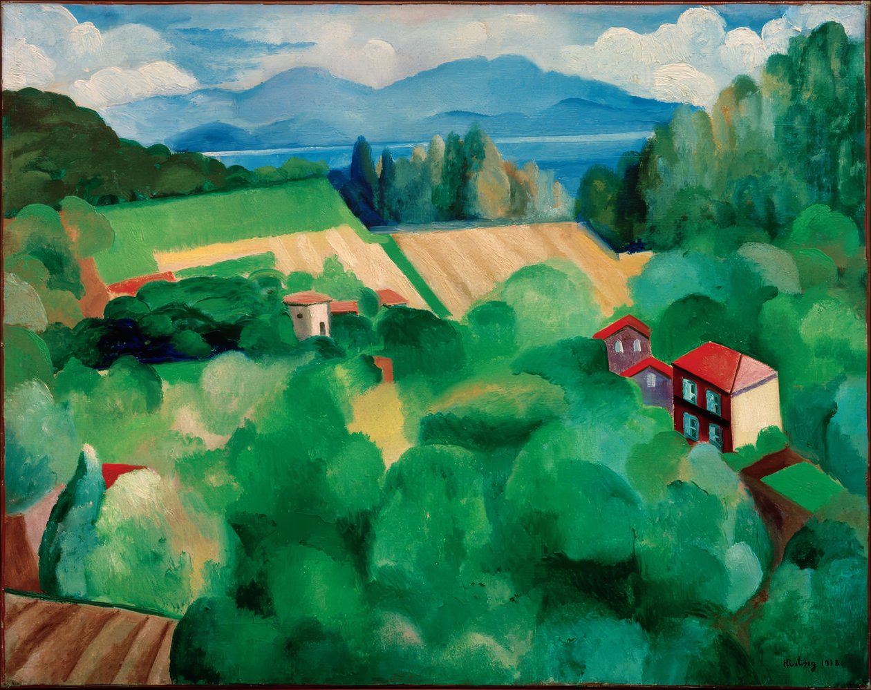 "St. Tropezin maisema tekijältä Moise Kisling