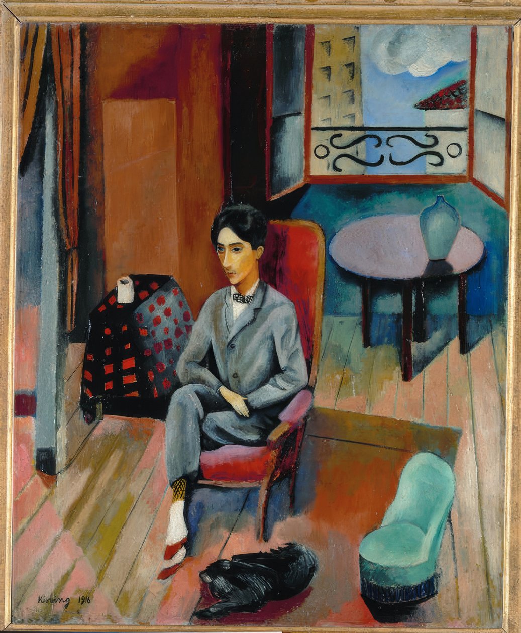 Jean Cocteaun muotokuva tekijältä Moise Kisling
