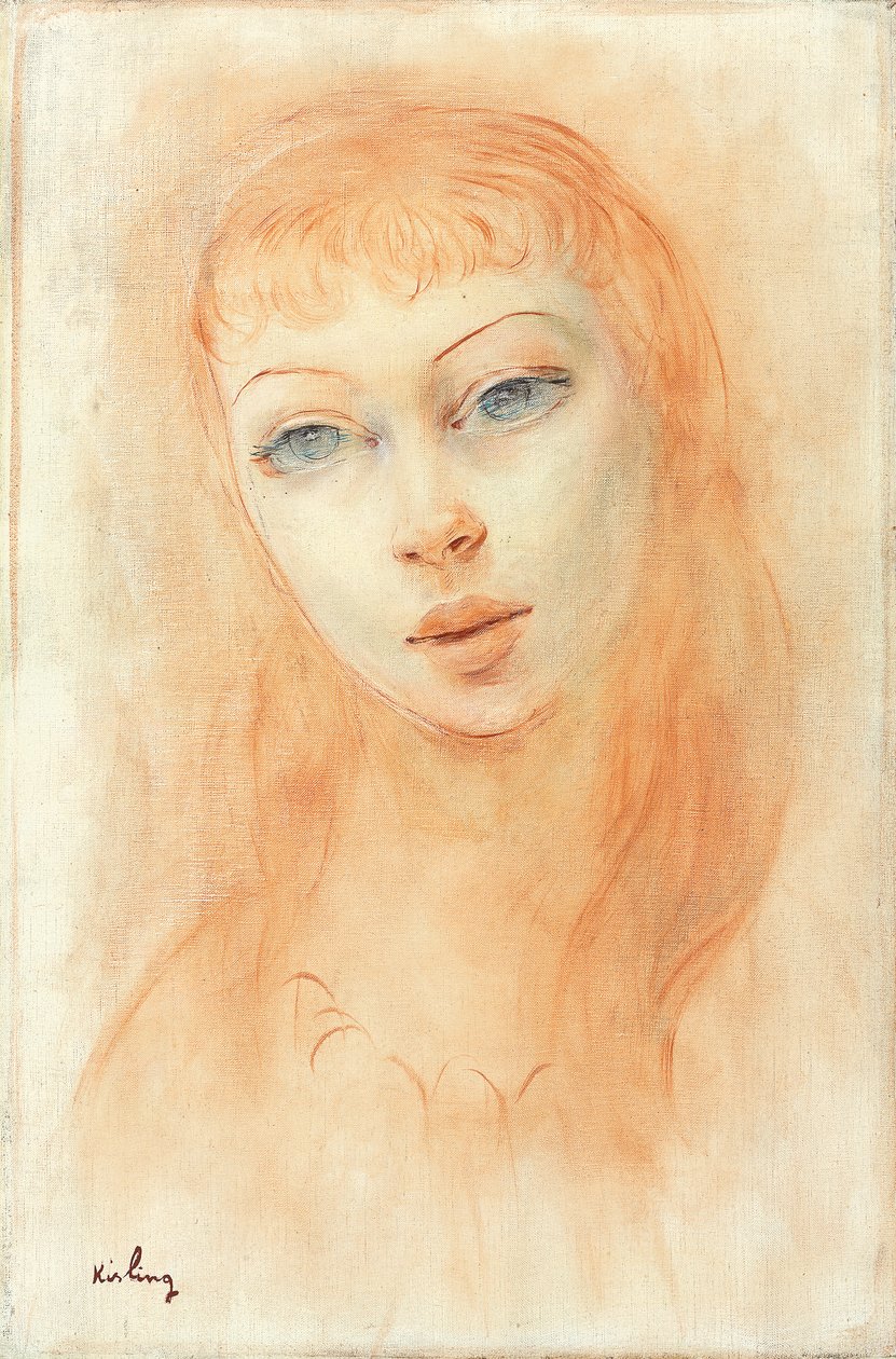 Naisen muotokuva (öljy kankaalle) tekijältä Moise Kisling