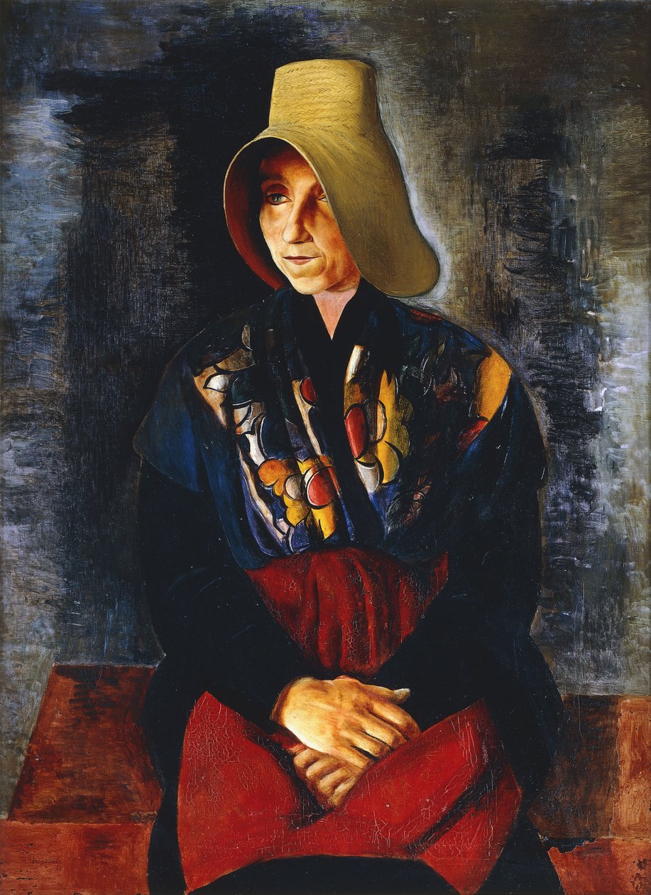 Renee Kislingin äidin muotokuva; Portrait de la Mere de Renee Kisling tekijältä Moise Kisling