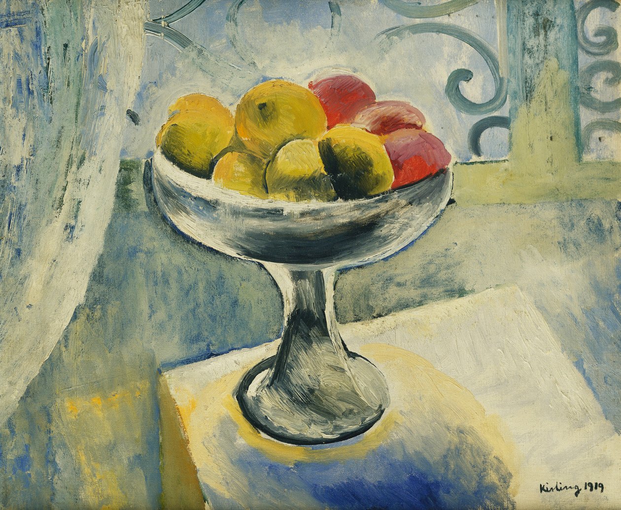 Asetelma omenoiden kanssa; Nature Morte aux Pommes tekijältä Moise Kisling