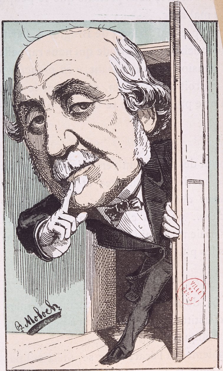 Albertin karikatyyri, Duc de Broglie (1821-1901) tekijältä Moloch