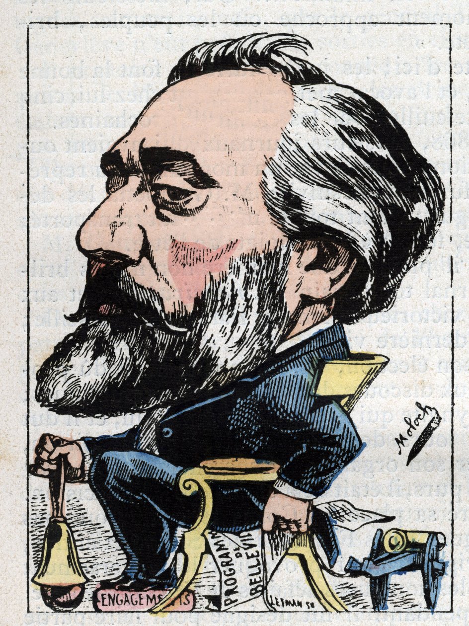 Ranskalaisen poliitikon Leon Gambettan (1838-1882) muotokuva tekijältä Moloch