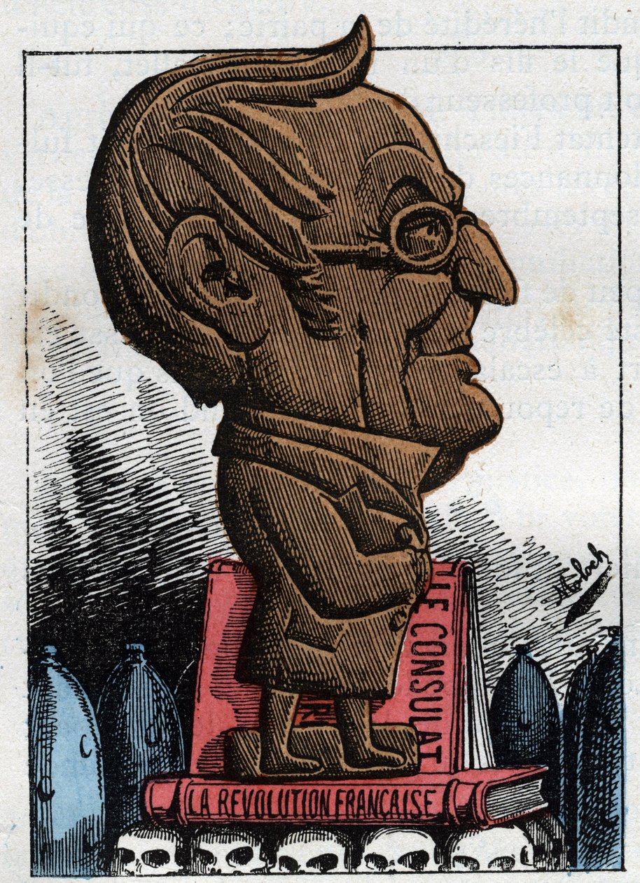 Ranskan tasavallan presidentin Adolphe Thiersin (1797-1877) muotokuva tekijältä Moloch