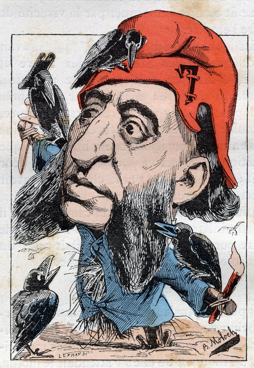 Ranskalaisen poliitikon Jules Ferryn (1832-1893) muotokuva tekijältä Moloch