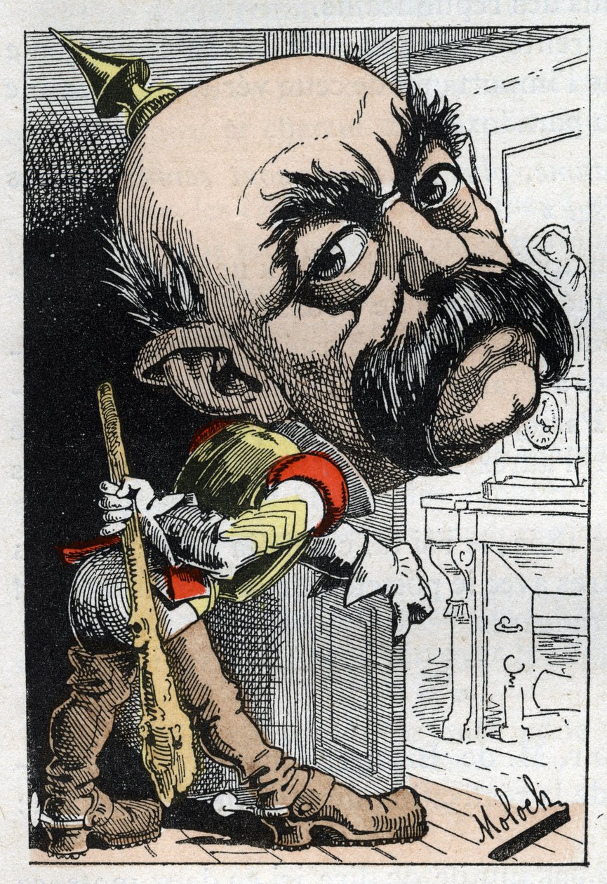 Preussin liittokanslerin Otto von Bismarckin (1815-1898) muotokuva tekijältä Moloch