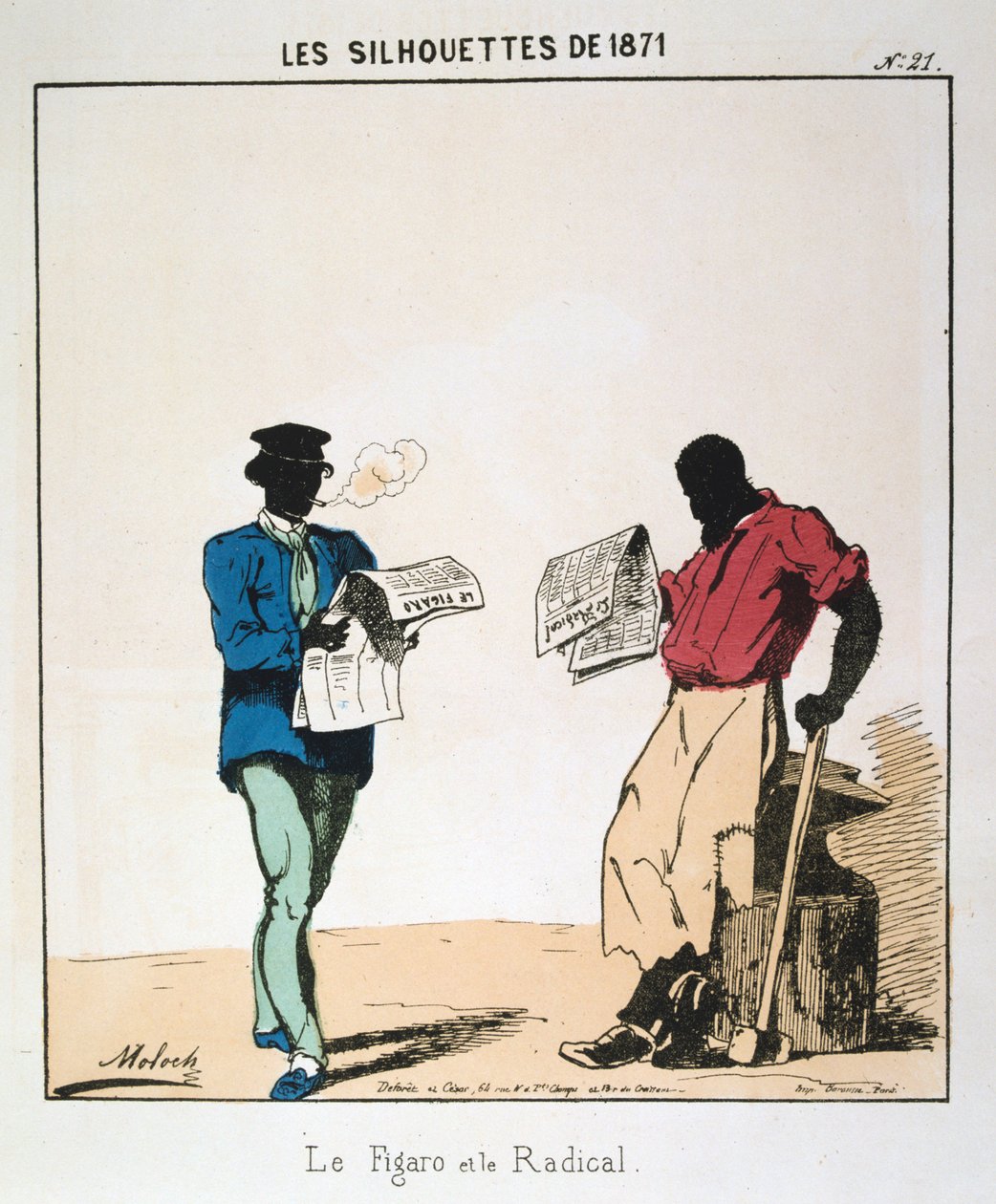 Le Figaro ja radikaali, 1871 tekijältä Moloch