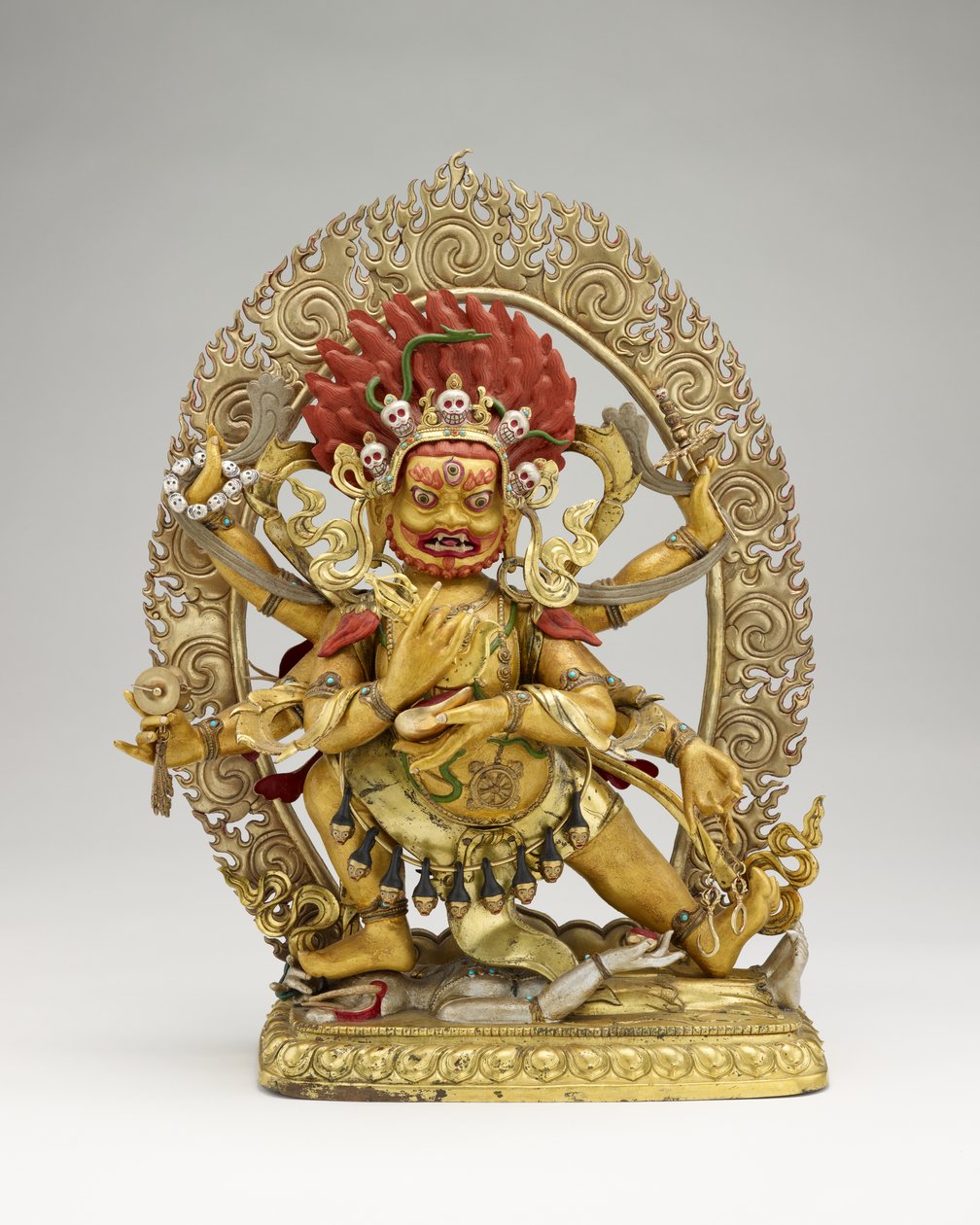 Kuusikätinen Mahakala, 1700-luvun toinen puoli tekijältä Mongolian School