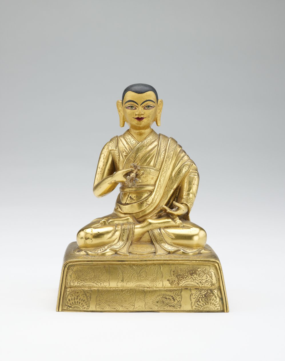 Kahdestoista dalai-lama, Trinlay Gyatso, osittaisesta lamoista ja opettajista, 1800-luvun puoliväli tekijältä Mongolian School