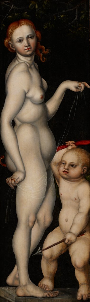 Venus ja Cupid, n. 1529 tekijältä Monogrammist H. B.