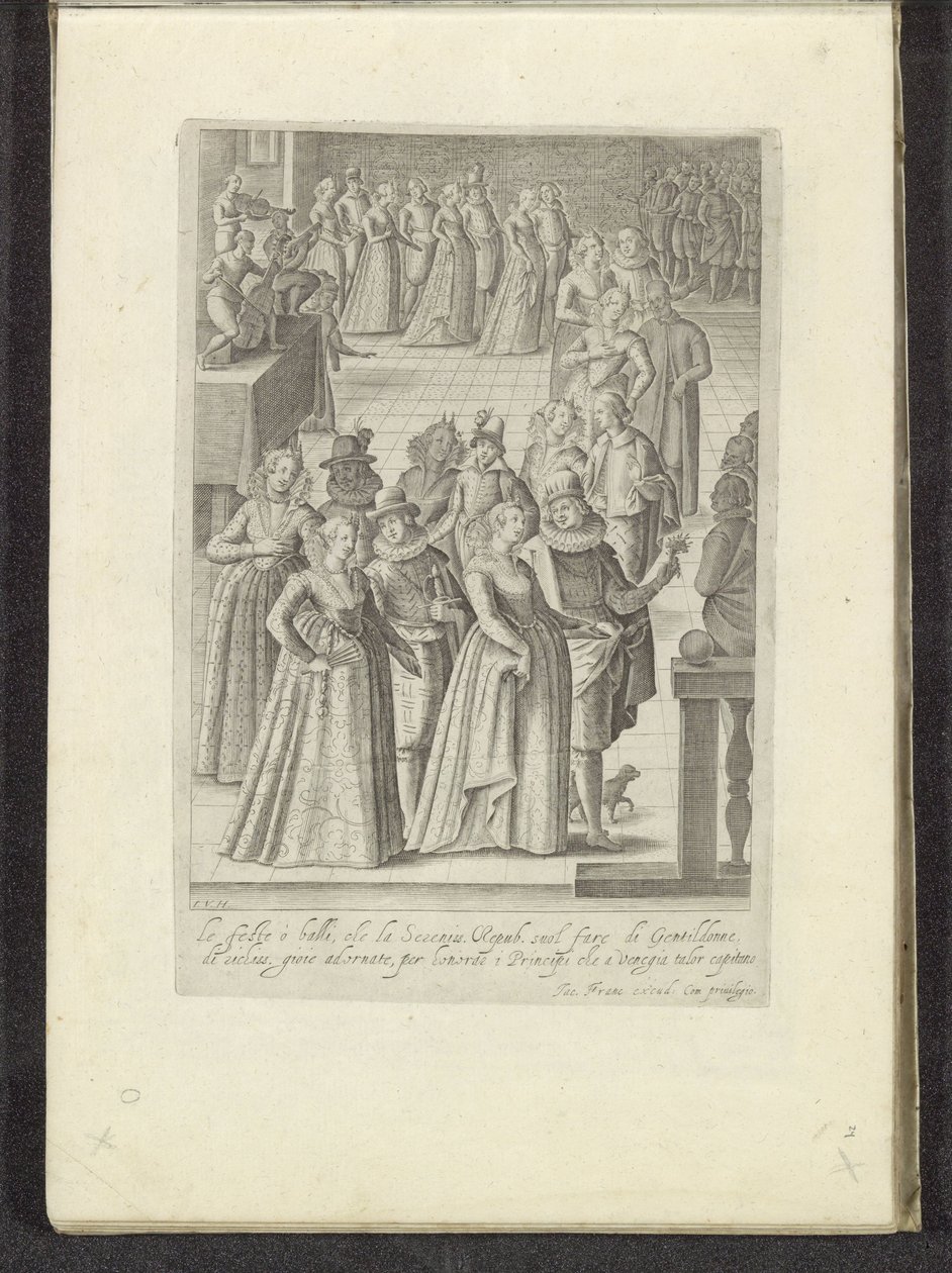 Venetiaans bal Scenes uit het Venetiaanse leven (sarjan nimi) Habiti d