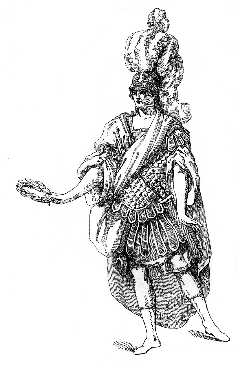 Puku ranskalaisesta teatterista, 1885. tekijältä Moreau