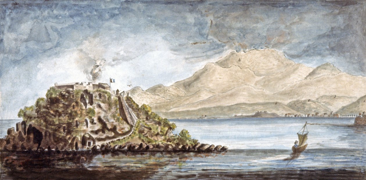 Martinique. Näkymä Fort Francais