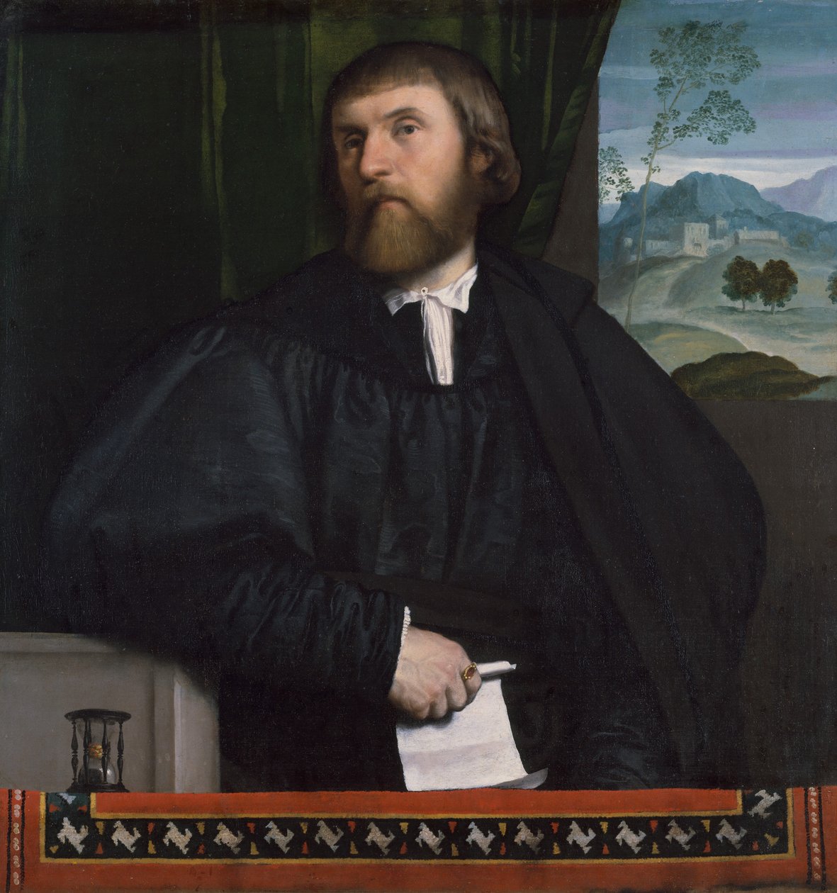 Miehen muotokuva, n. 1520-25. tekijältä Moretto da Brescia