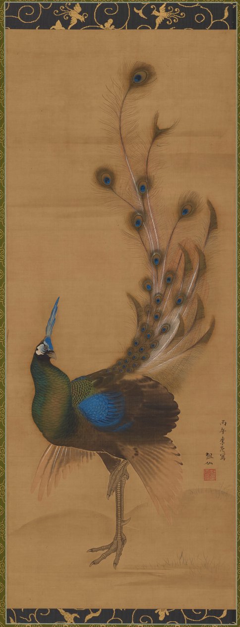 Peacock, 1786. tekijältä Mori Sosen