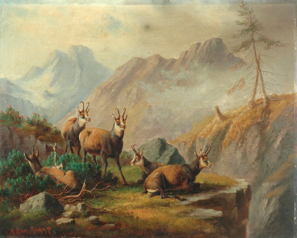 Maisema, 1870 tekijältä Moritz Muller