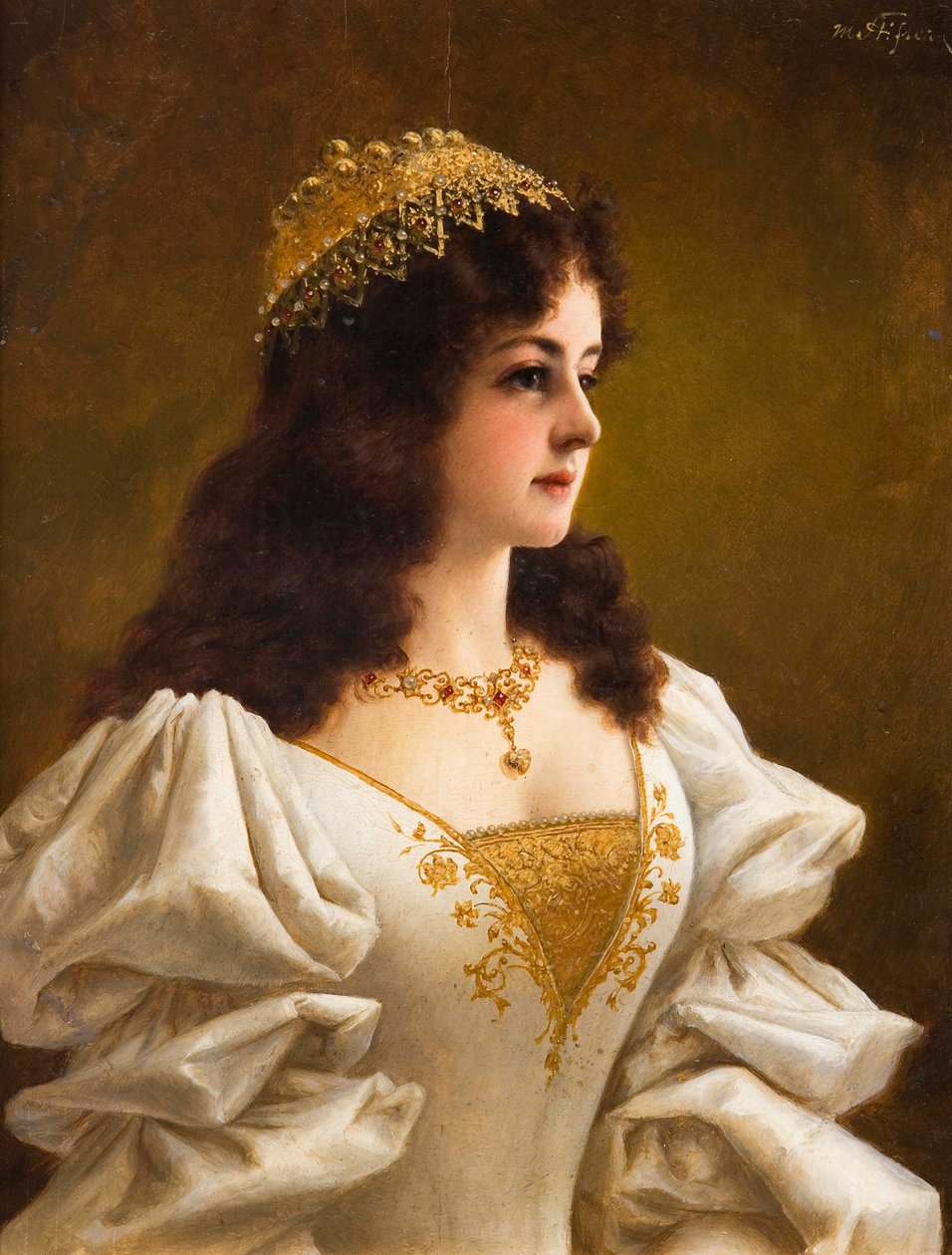 Itämainen muotokuva tytöstä. tekijältä Moritz Stifter