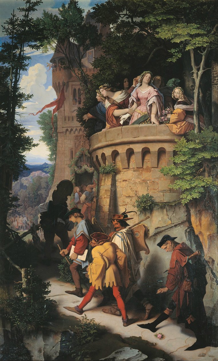 Ruusu tai taiteilijan vaellus tekijältä Moritz Ludwig von Schwind