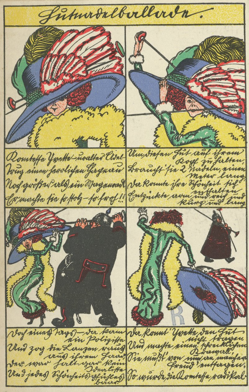 Hatpin balladi Hutnadelballade, 1911. tekijältä Moritz Jung