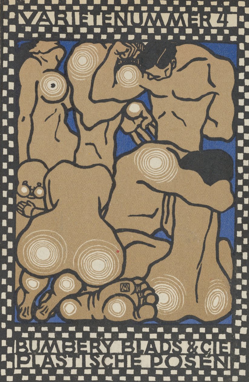 Vaudeville Act 4: Bembury Blade & Cie, Plastic Poses Varieténummer 4: Bembury Blade & Cie..., 1907. tekijältä Moritz Jung