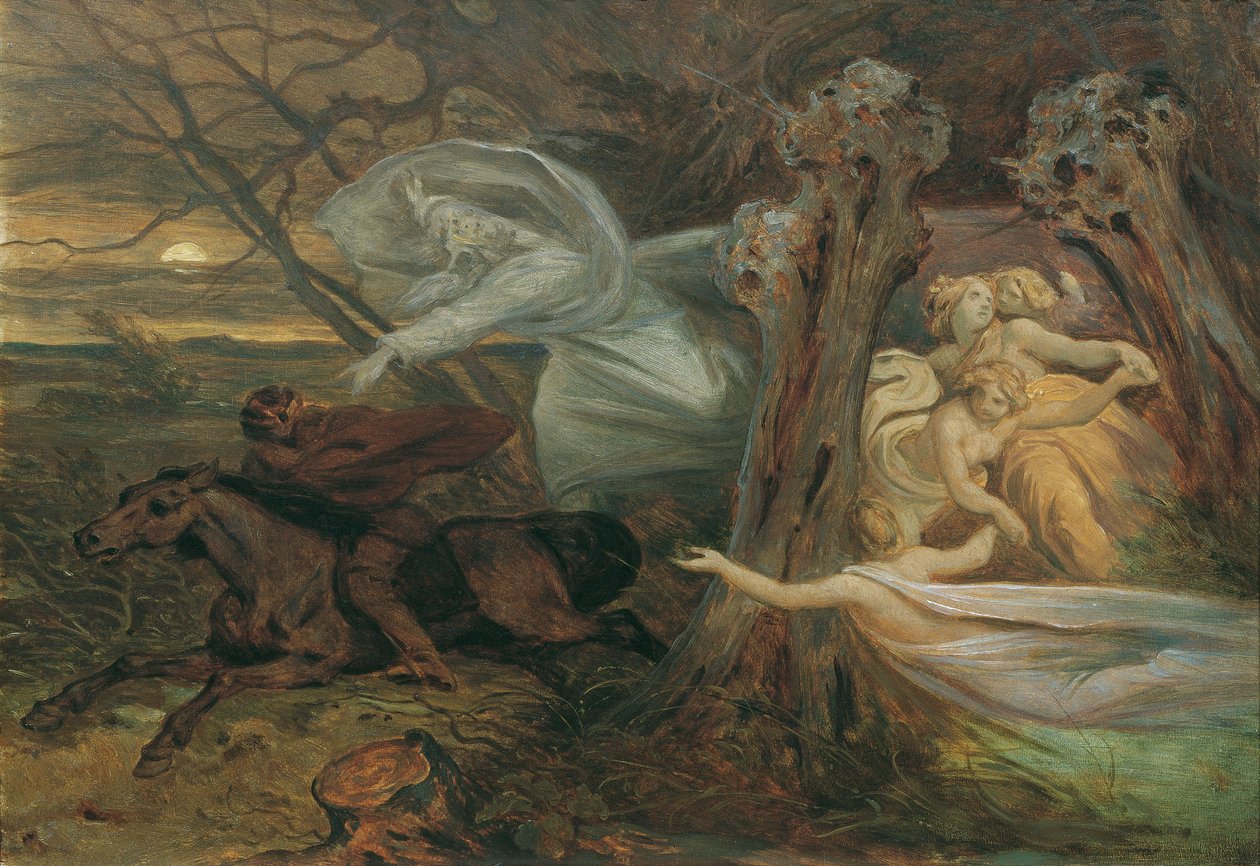 Erlking, c. 1830 tekijältä Moritz Ludwig von Schwind