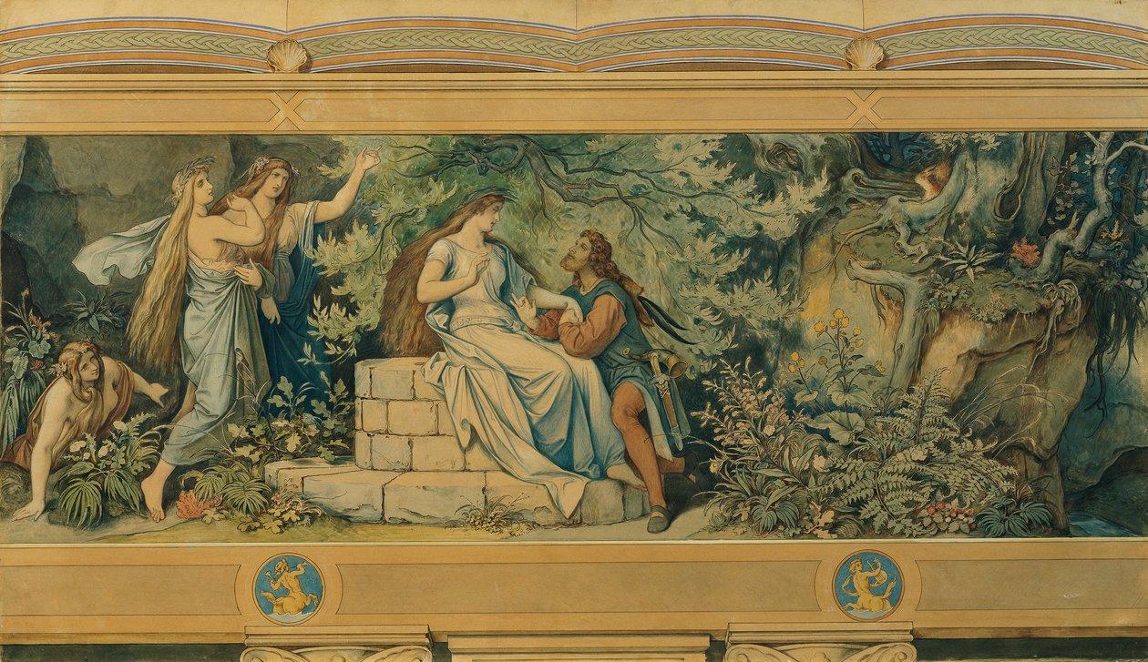 Kaunis Melusine: II Metsän suihkulähteellä tekijältä Moritz Ludwig von Schwind