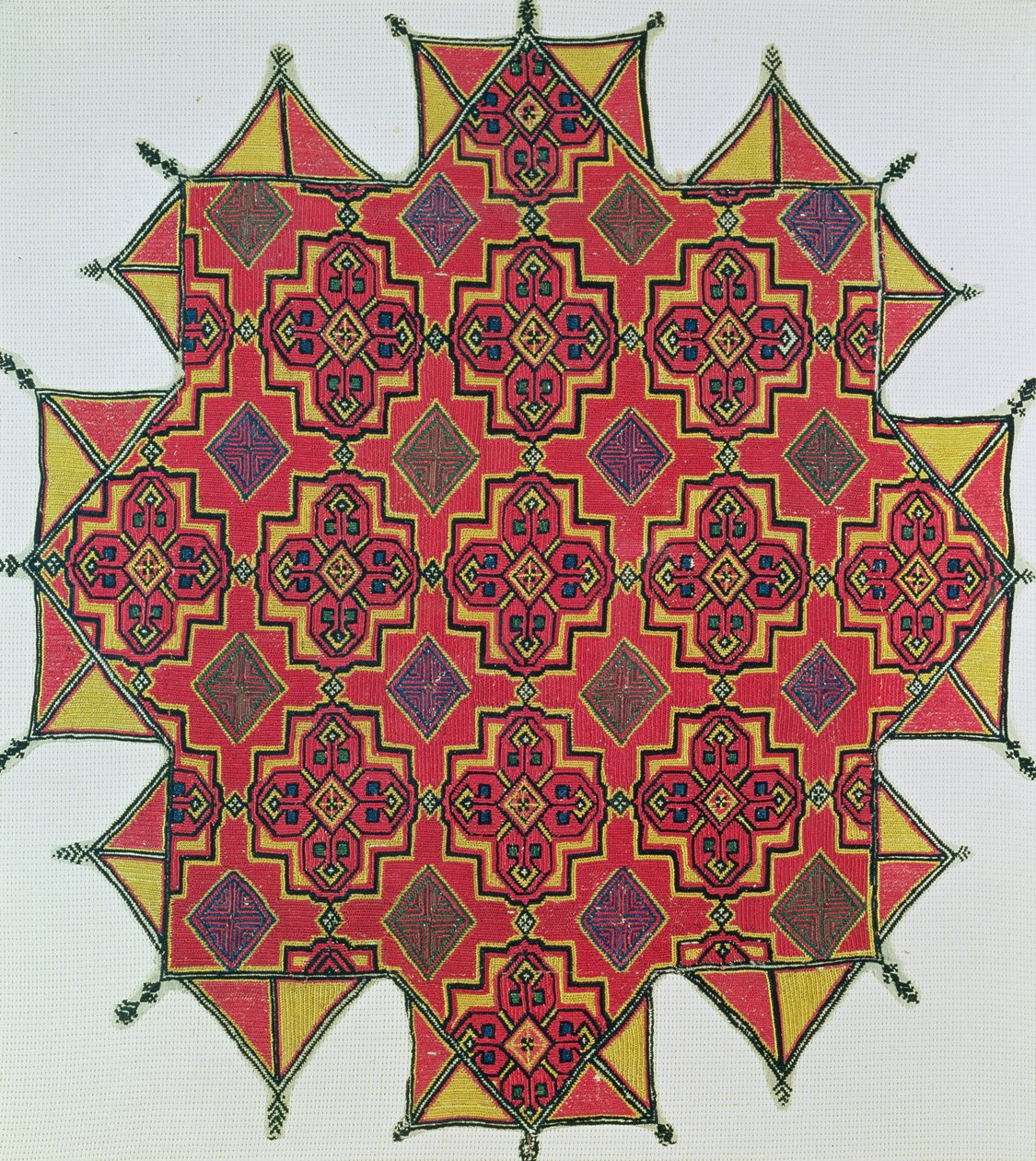 Tekstiili geometrisella kuviolla (käsityö) tekijältä Moroccan School
