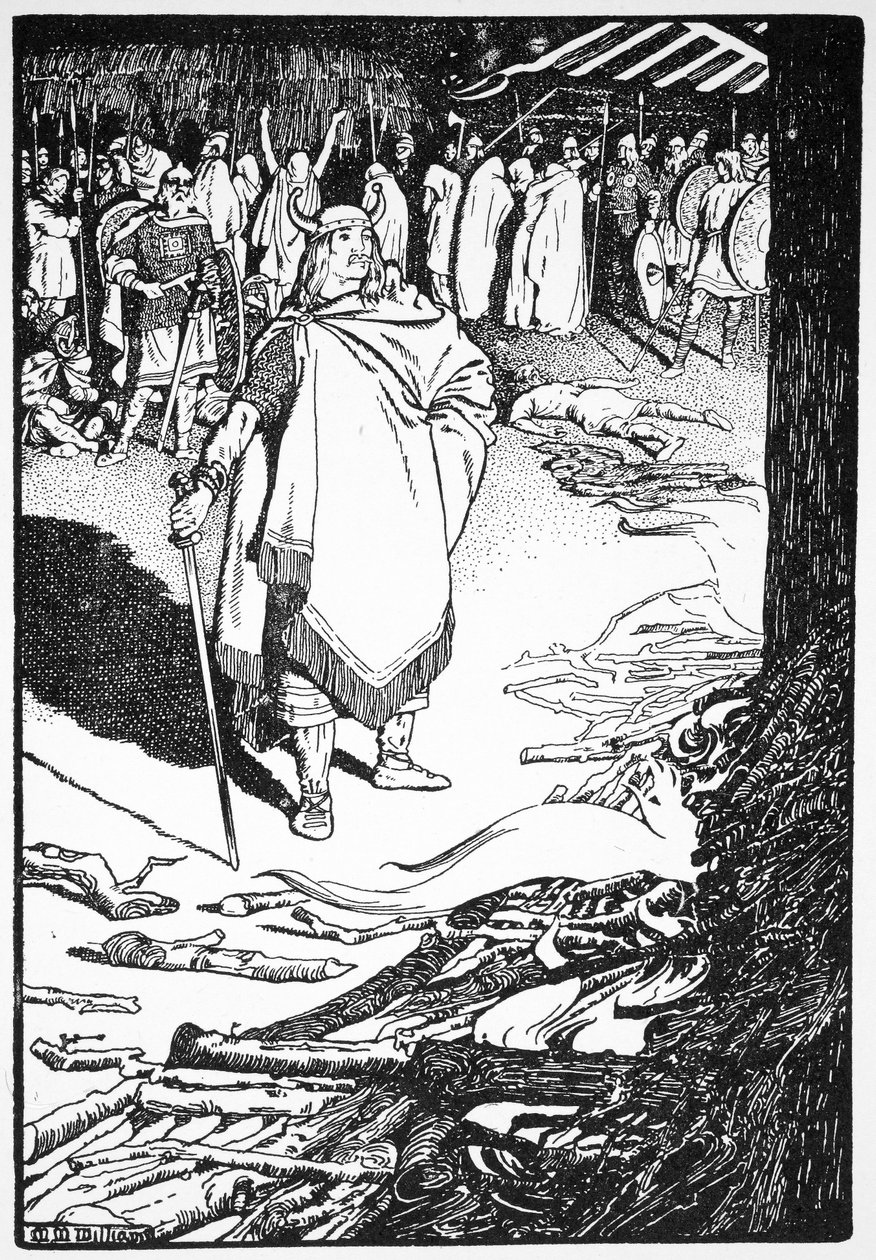 "Veniu, mestressa de casa" anomenat Flosi a Bergthora", 1913 finlandès tekijältä Morris Meredith Williams