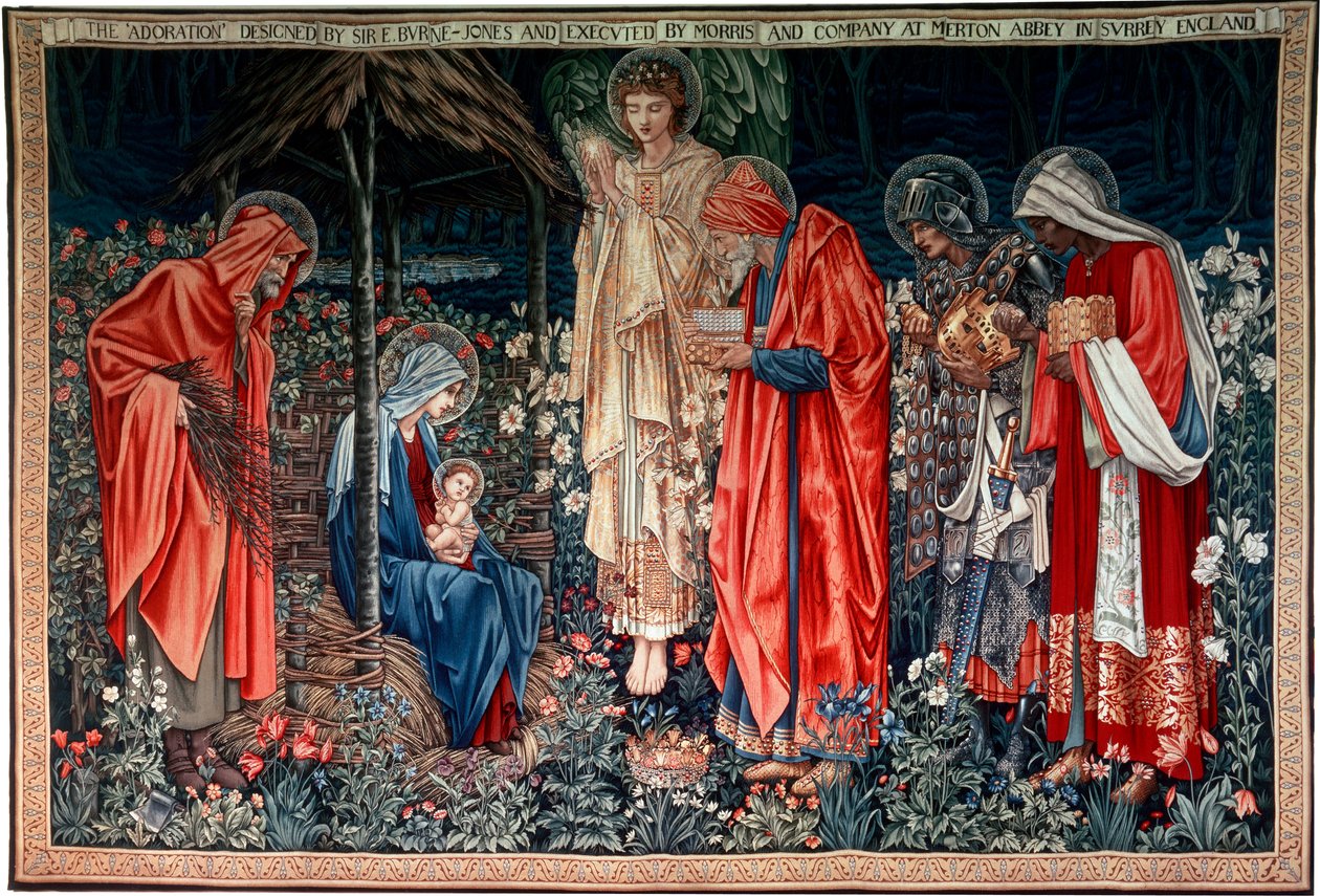 "The Adoration of the Magi", kuvakudos, 1890 tekijältä Morris and Co