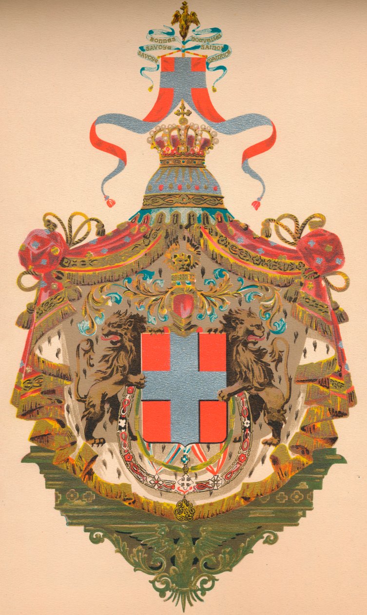 Italian kuningaskunnan vaakuna, c1933 tekijältä Morris and Co Ltd Whitehead