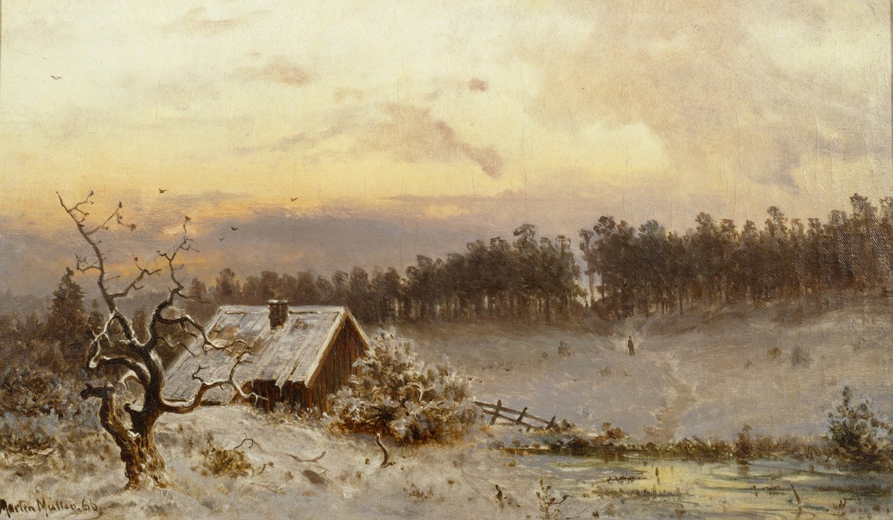 Auringonlasku Hegdehaugenin yllä tekijältä Morten Muller