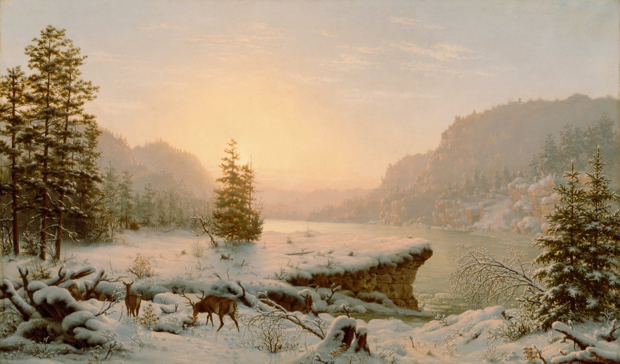 Talvimaisema, 1878 tekijältä Mortimer L. Smith