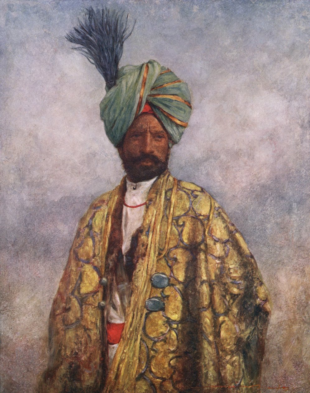 Kashmirin sotilas - 1900-luvun alku tekijältä Mortimer Ludington Menpes