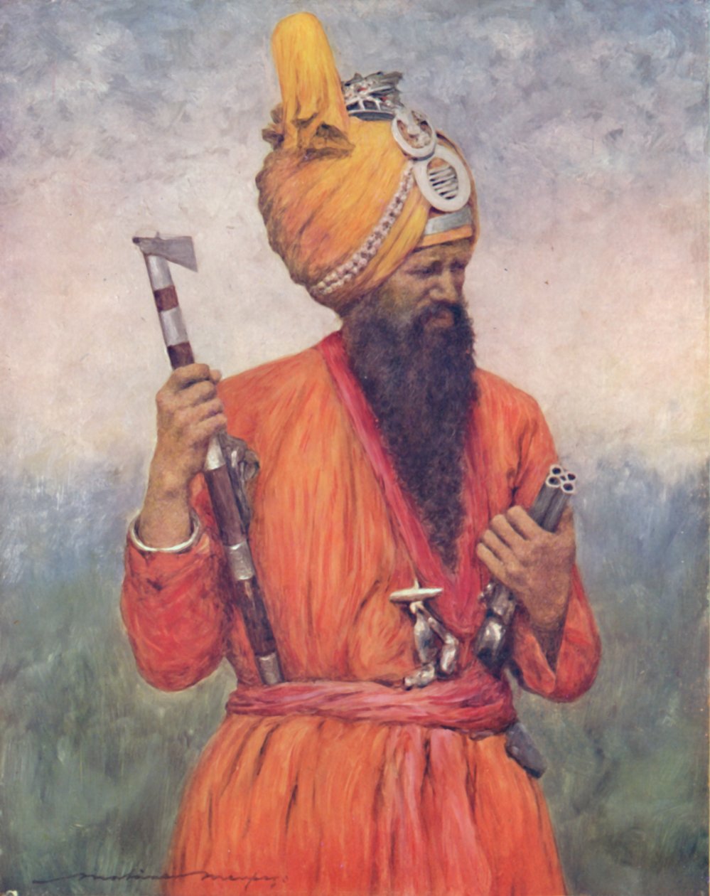 A Retainer from Jind, 1903 tekijältä Mortimer L Menpes